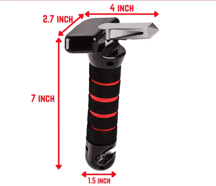 Portable Car Door Assist Handle with Emergency Safety Tool