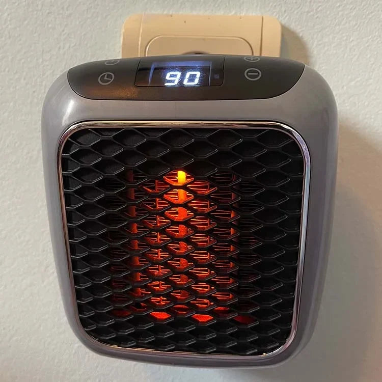 Portable Ceramic Space Heater with Timer and Safety Protection