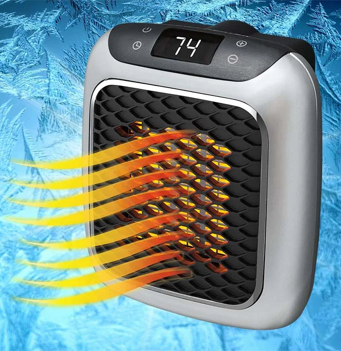 Portable Ceramic Space Heater with Timer and Safety Protection