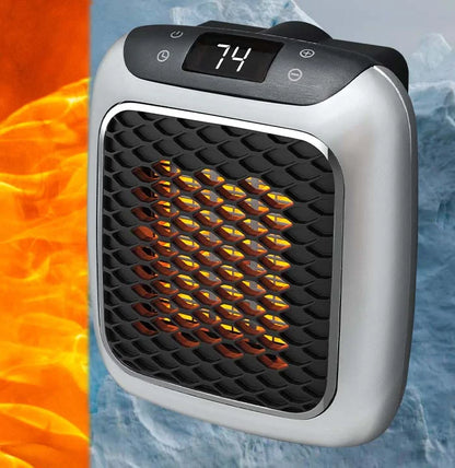 Portable Ceramic Space Heater with Timer and Safety Protection