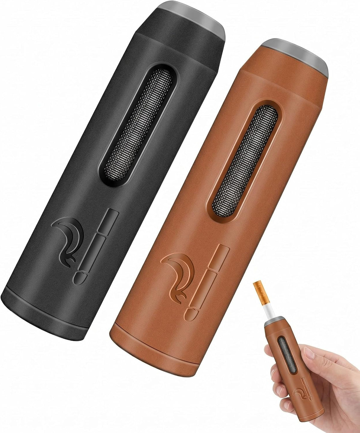 Portable Cigarette Ash Holder with Silicone Ports
