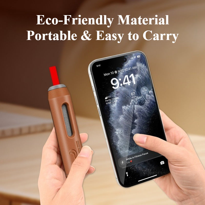 Portable Cigarette Ash Holder with Silicone Ports