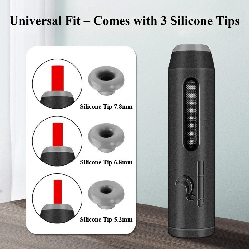 Portable Cigarette Ash Holder with Silicone Ports