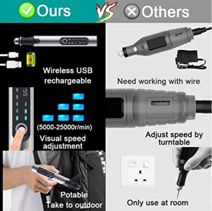 Portable Electric Engraving Pen With Adjustable Speed