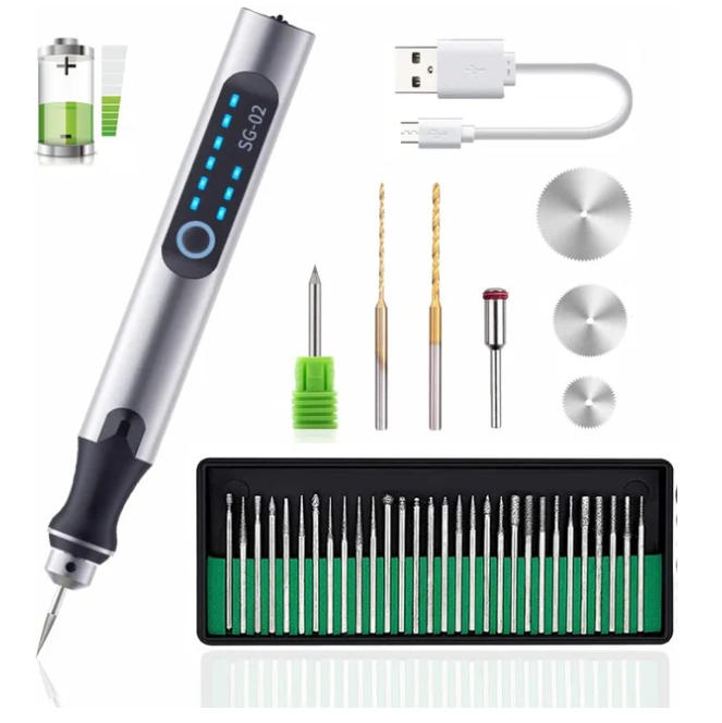 Portable Electric Engraving Pen With Adjustable Speed