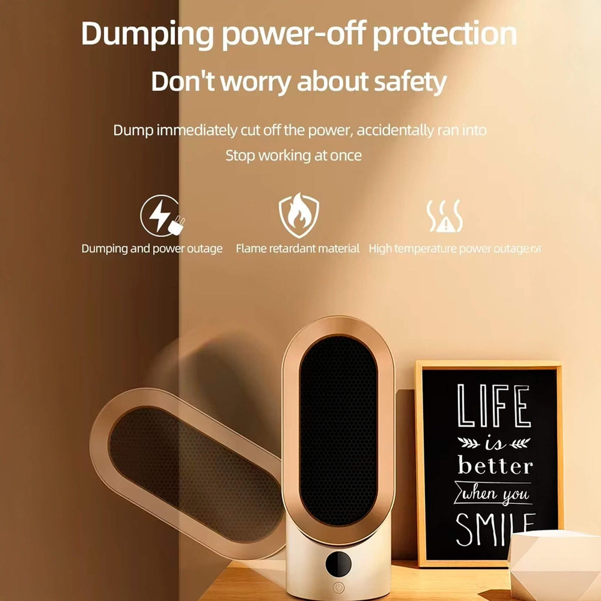 Portable Energy Efficient Space Heater for Small Rooms