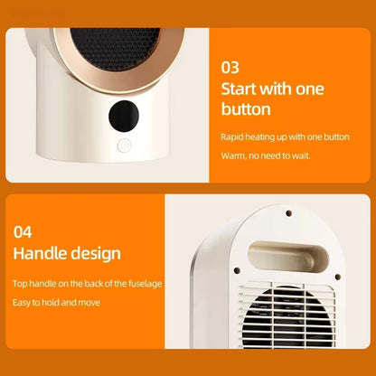 Portable Energy Efficient Space Heater for Small Rooms