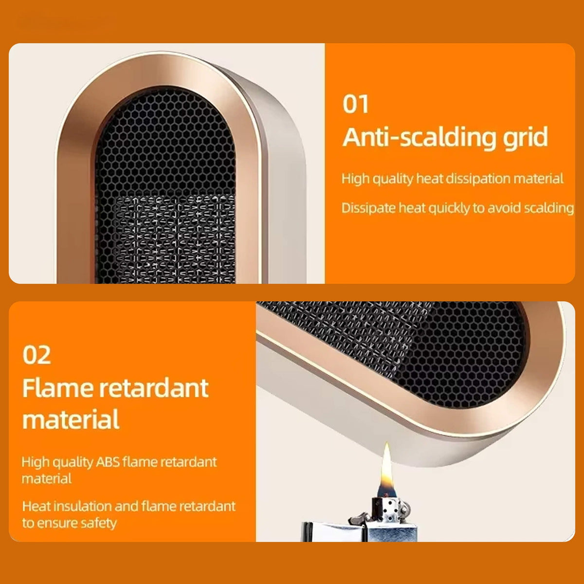 Portable Energy Efficient Space Heater for Small Rooms