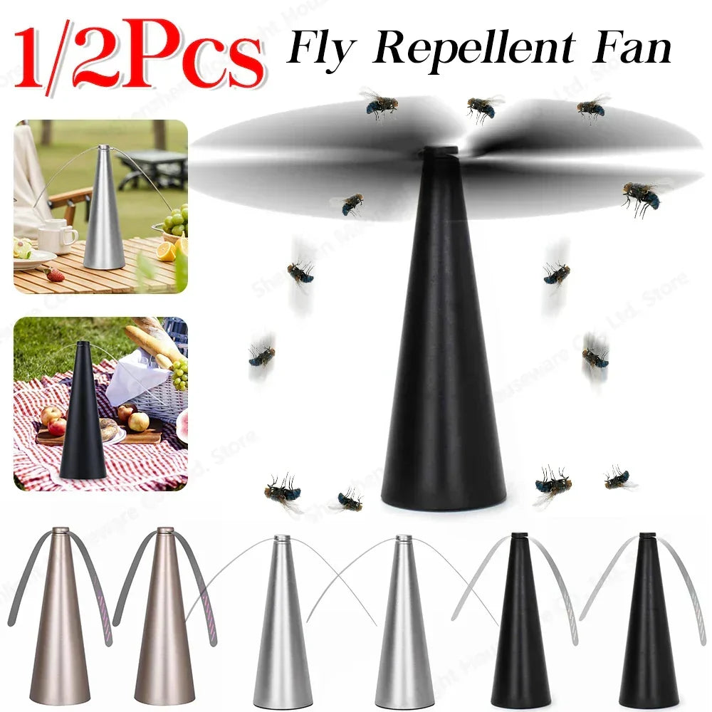 Portable Fly Repellent Fan USB Battery Powered Food Fan