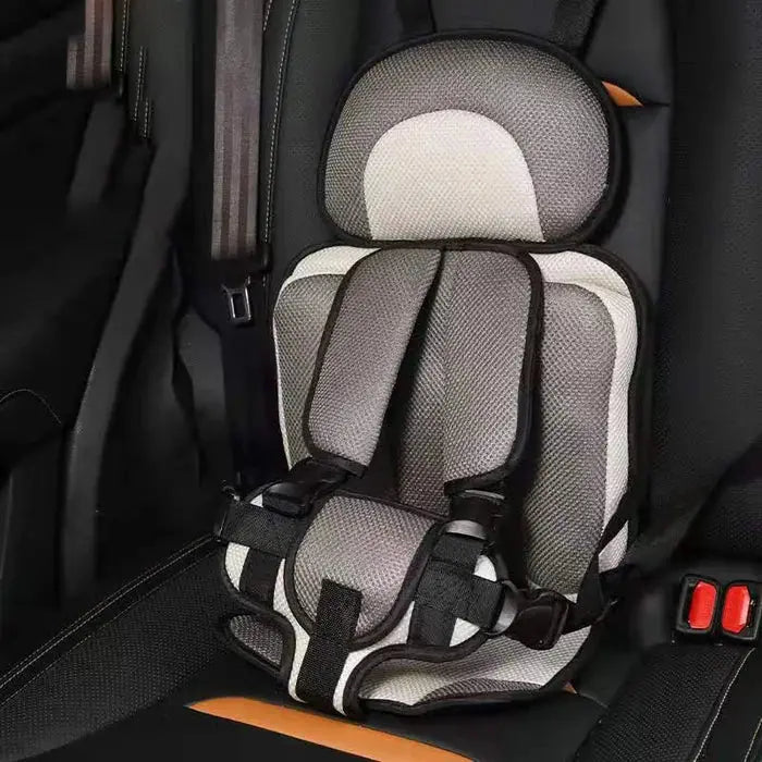 Portable Foldable Child Car Seat with 5 Point Safety Harness