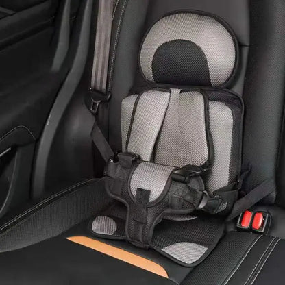 Portable Foldable Child Car Seat with 5 Point Safety Harness