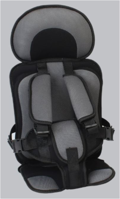 Portable Foldable Child Car Seat with 5 Point Safety Harness