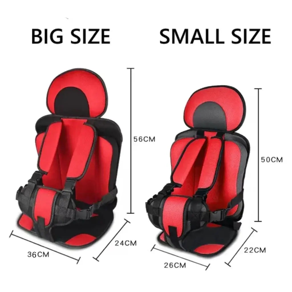 Portable Foldable Child Car Seat with 5 Point Safety Harness