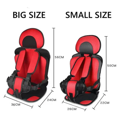 Portable Foldable Child Car Seat with 5 Point Safety Harness