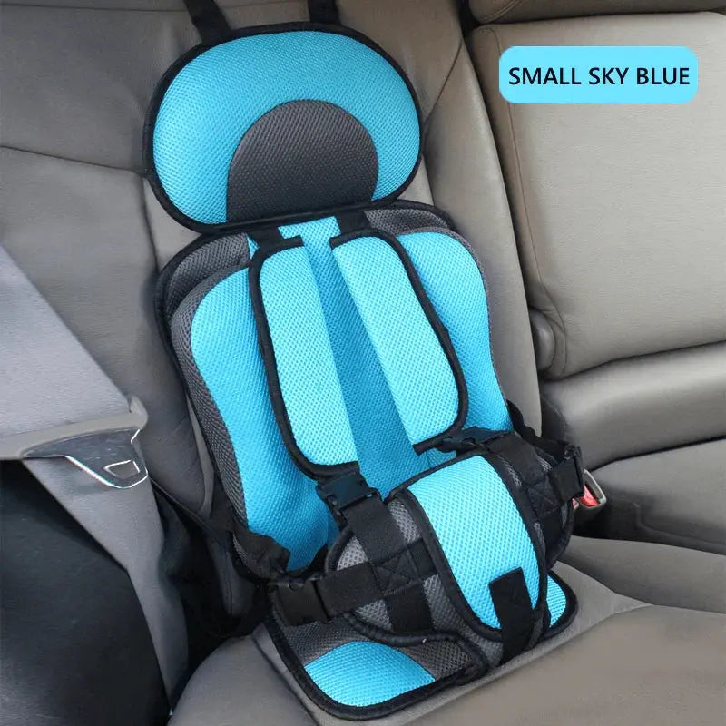 Portable Foldable Child Car Seat with 5 Point Safety Harness