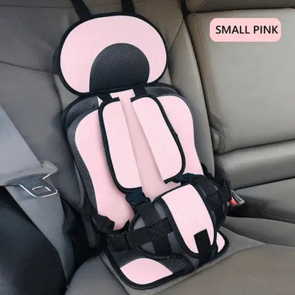 Portable Foldable Child Car Seat with 5 Point Safety Harness