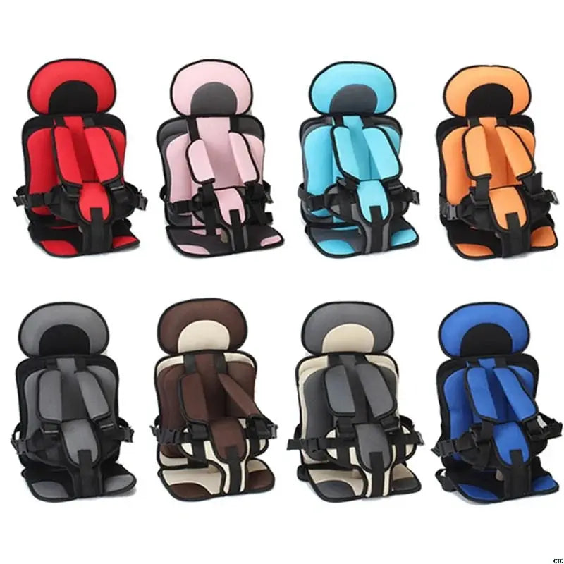 Portable Foldable Child Car Seat with 5 Point Safety Harness