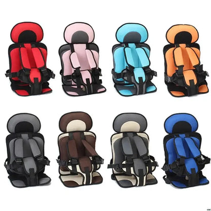 Portable Foldable Child Car Seat with 5 Point Safety Harness
