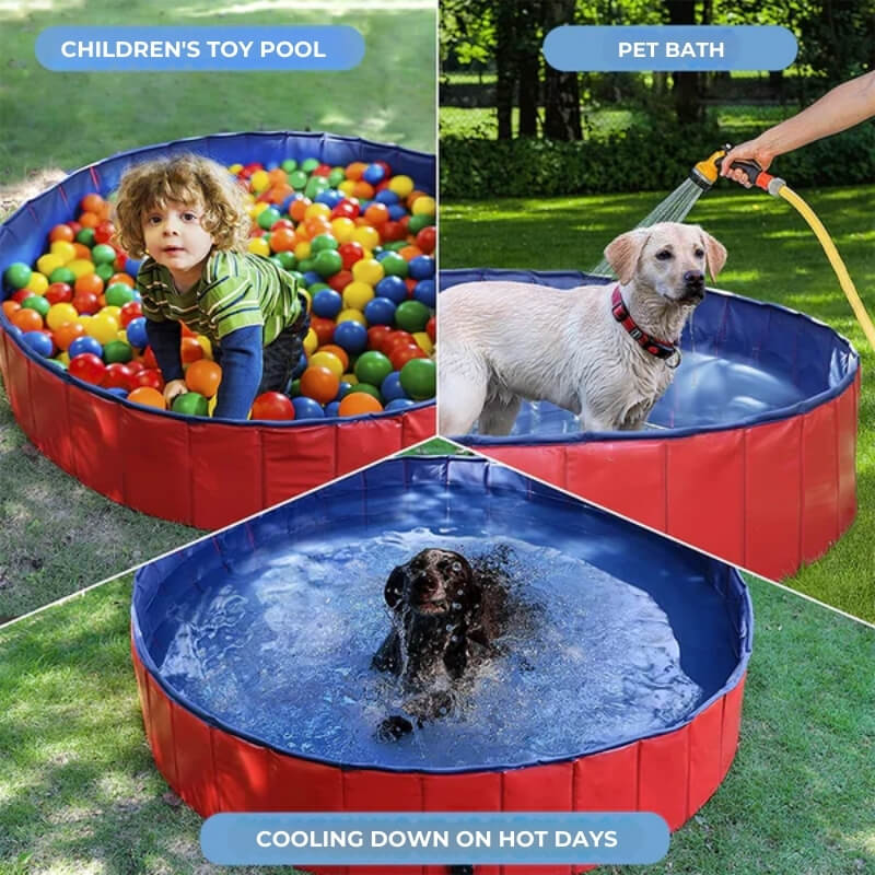 Portable Foldable Dog Pool for Bathing and Play
