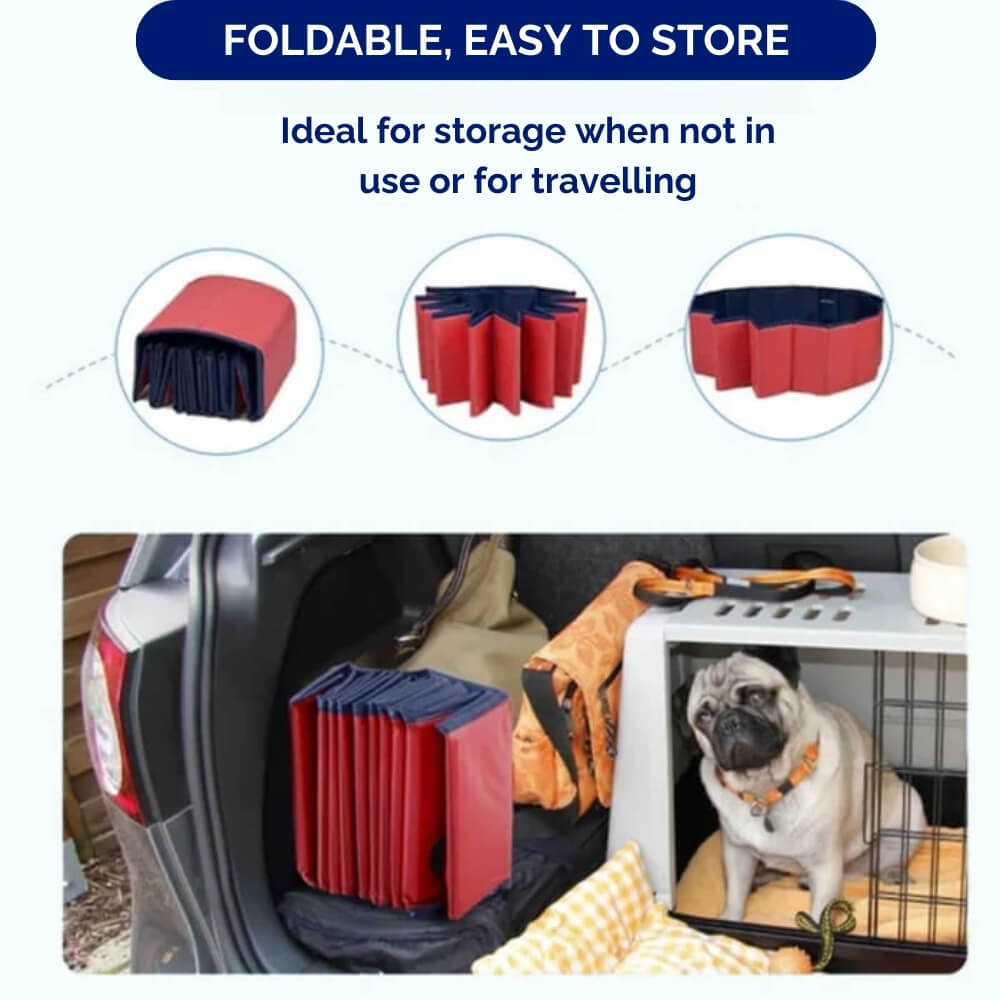 Portable Foldable Dog Pool for Bathing and Play