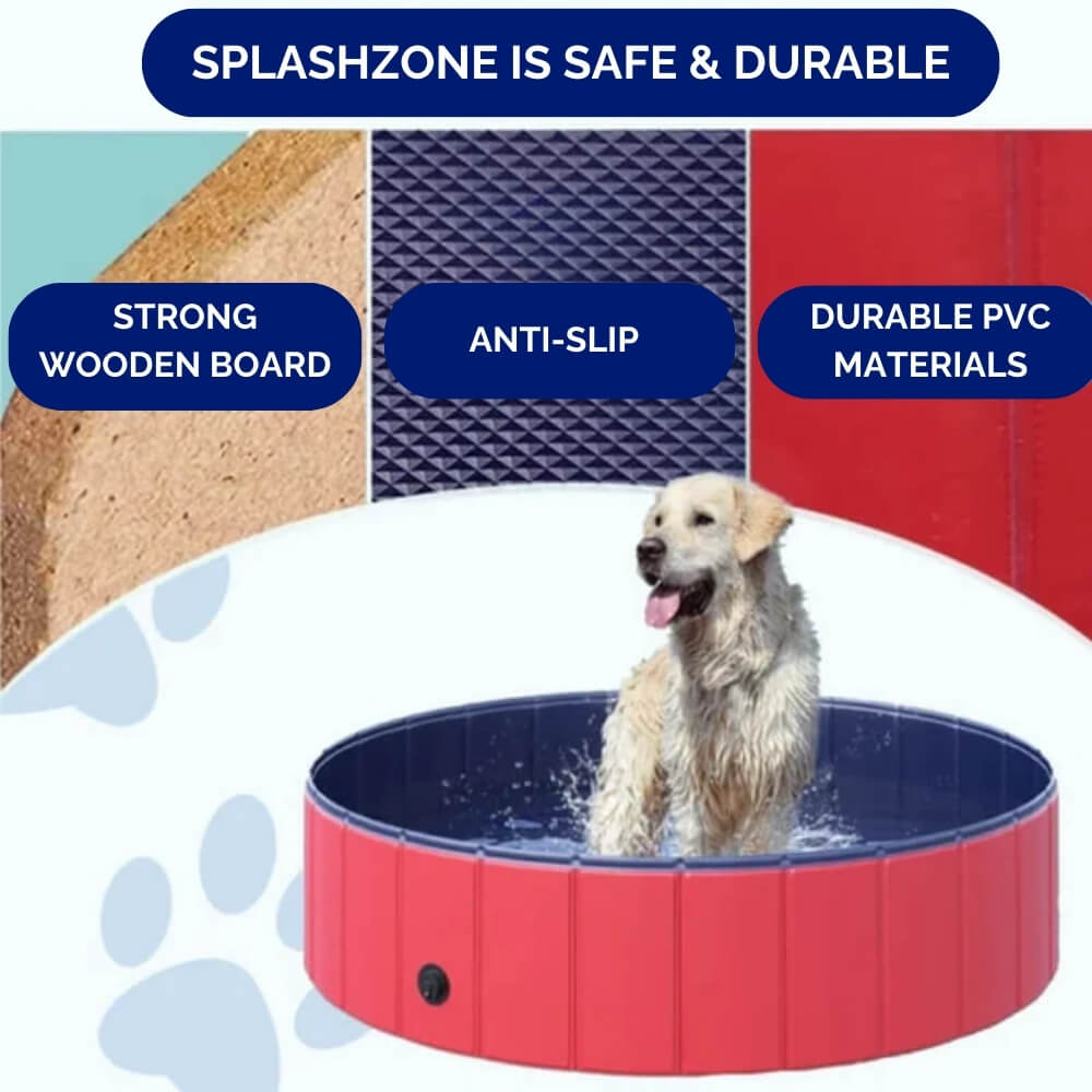 Portable Foldable Dog Pool for Bathing and Play