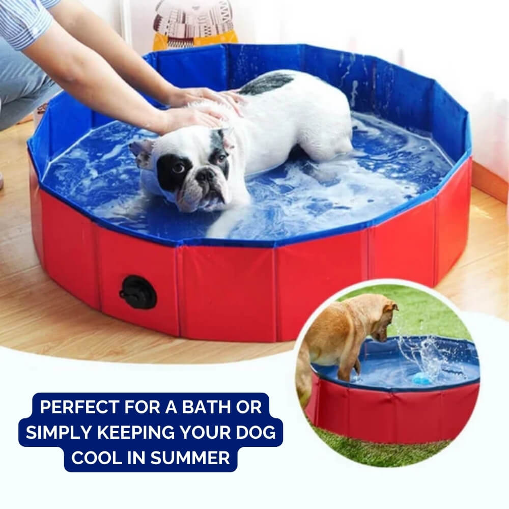 Portable Foldable Dog Pool for Bathing and Play