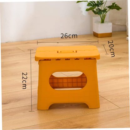Portable Foldable Plastic Step Stool with Carry Handle
