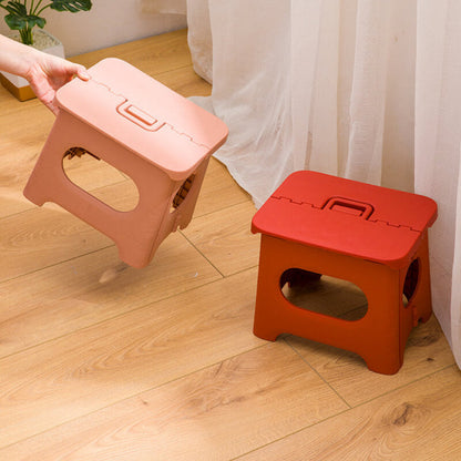 Portable Foldable Plastic Step Stool with Carry Handle