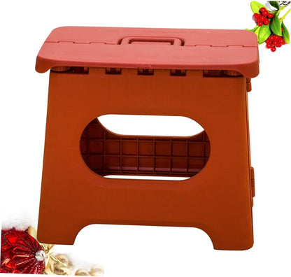Portable Foldable Plastic Step Stool with Carry Handle