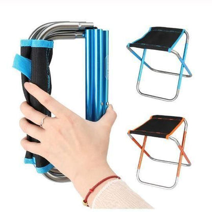 Portable Folding Camping Stool Lightweight Aluminum Seat