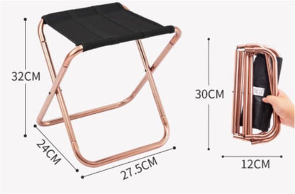 Portable Folding Camping Stool Lightweight Aluminum Seat