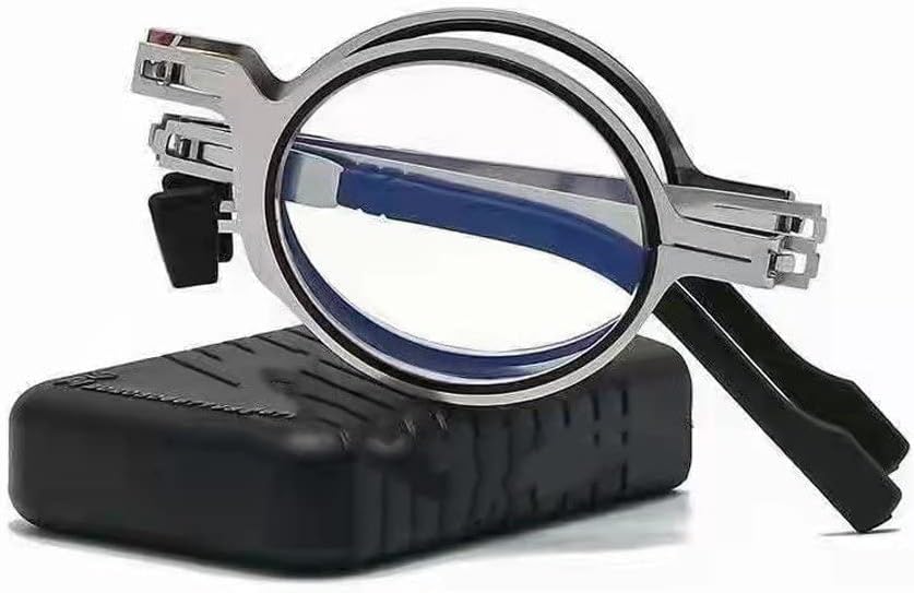 Portable Folding Reading Glasses with Compact Storage Case