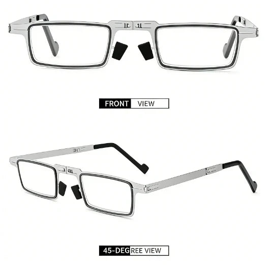 Portable Folding Reading Glasses with Compact Storage Case