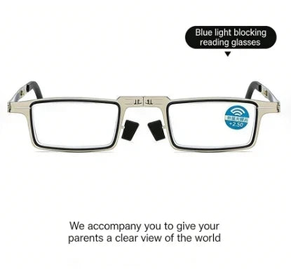 Portable Folding Reading Glasses with Compact Storage Case