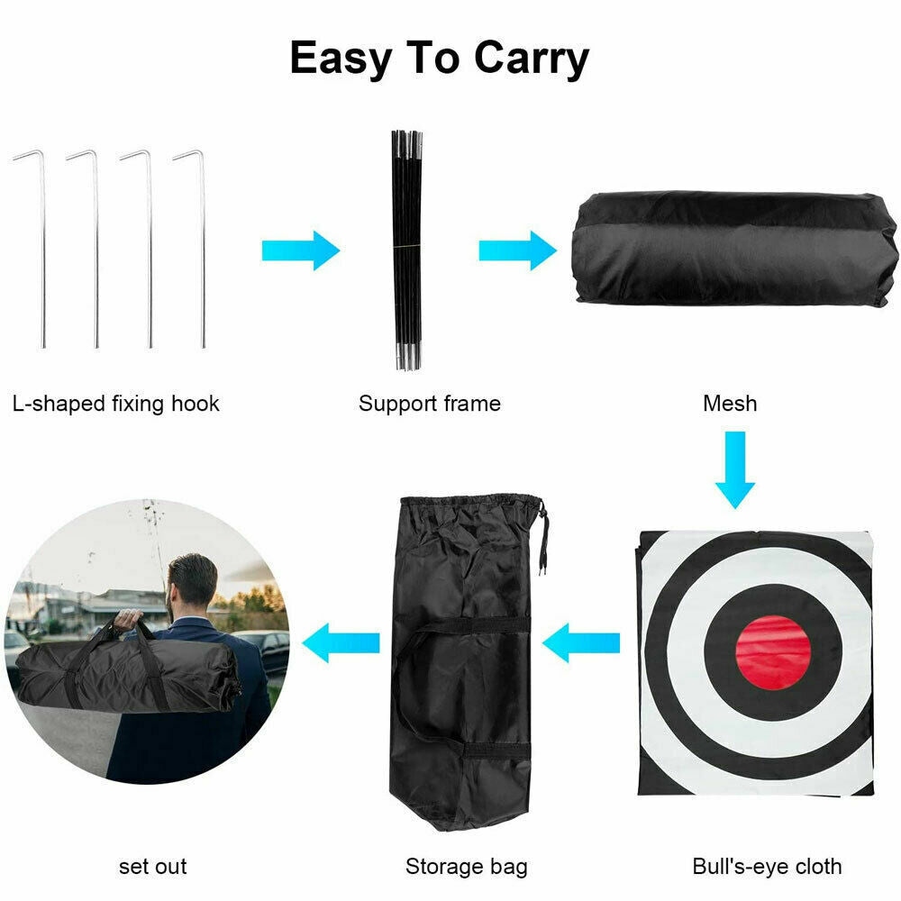 Portable Golf Practice Net with Hitting Mat
