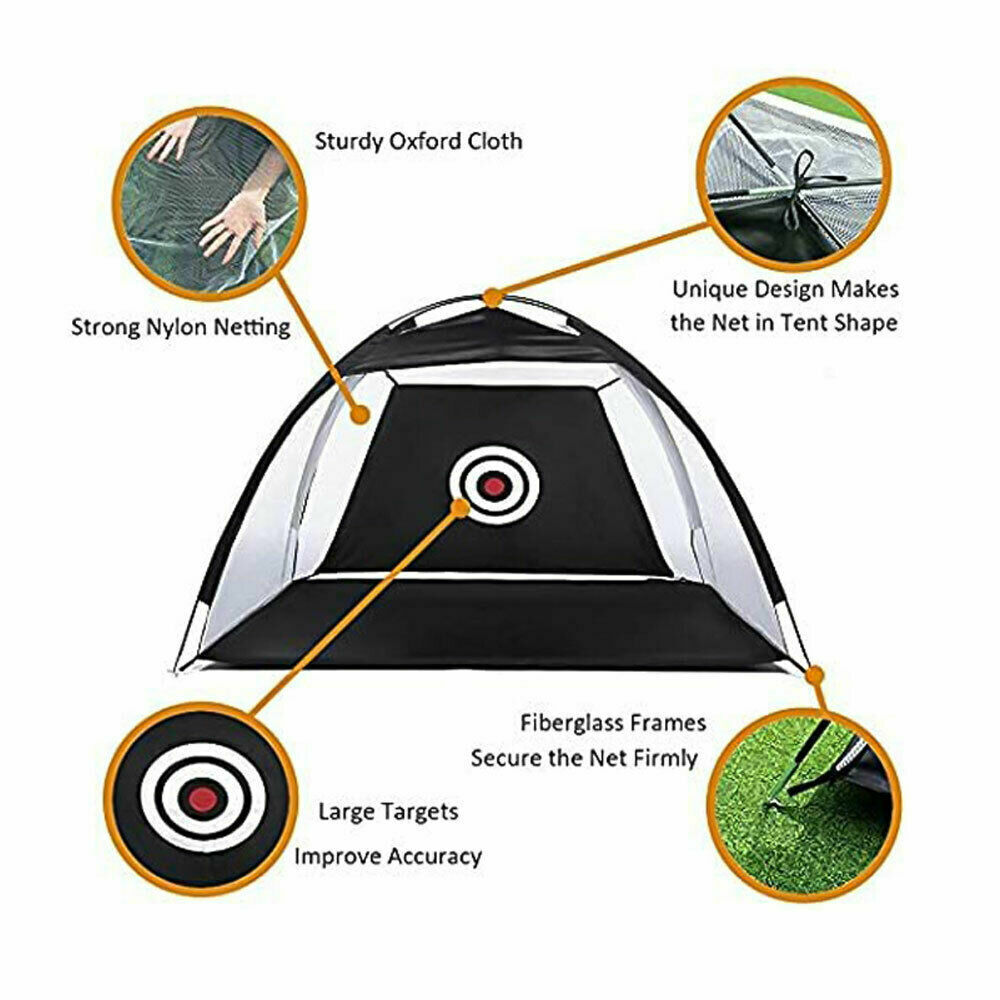Portable Golf Practice Net with Hitting Mat