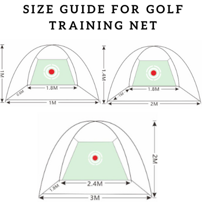 Portable Golf Practice Net with Hitting Mat