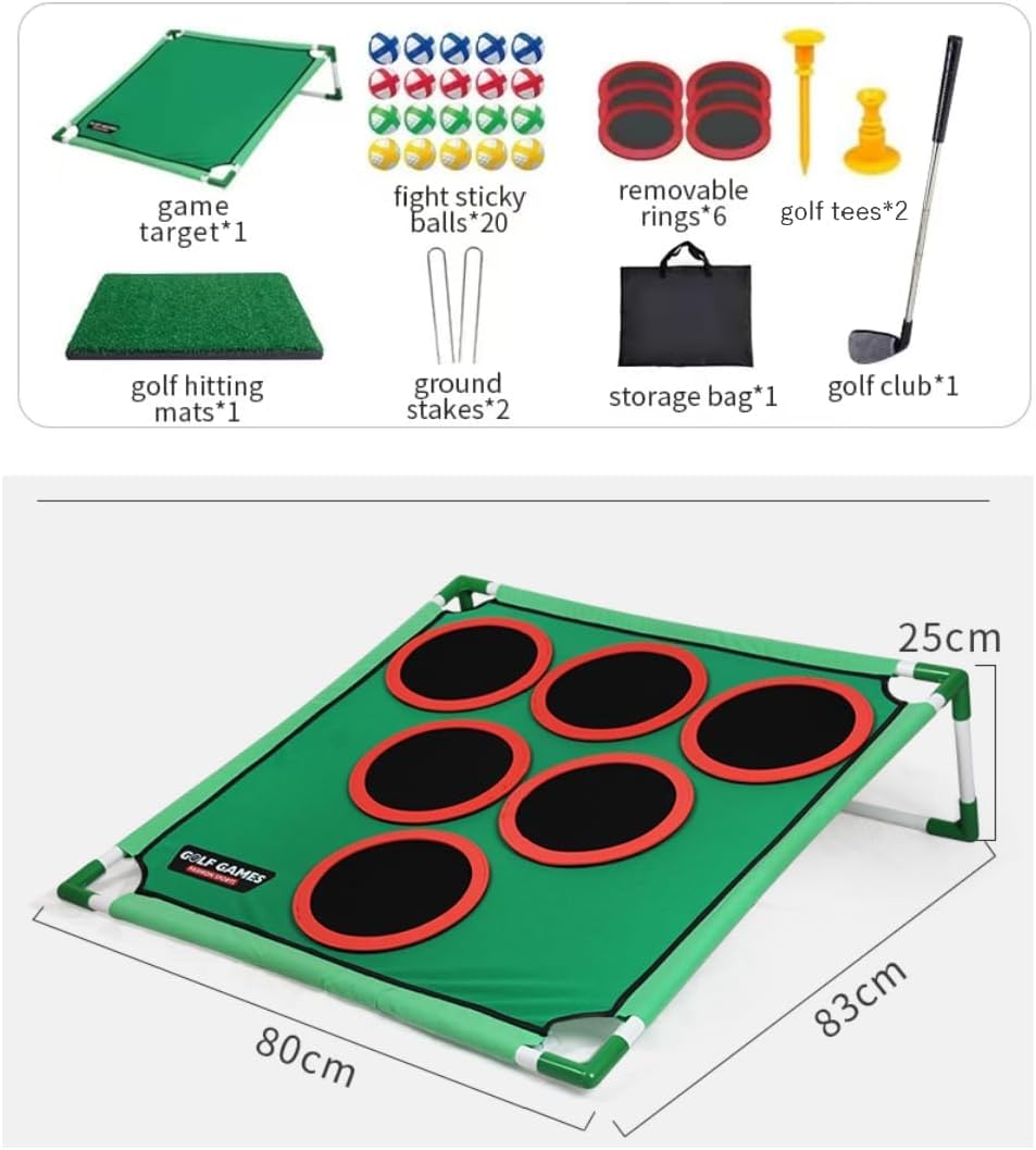 Portable Golf Toss Target Game Set with Carry Bag