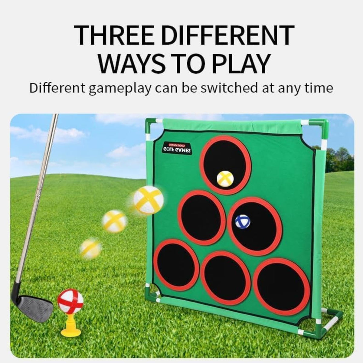 Portable Golf Toss Target Game Set with Carry Bag