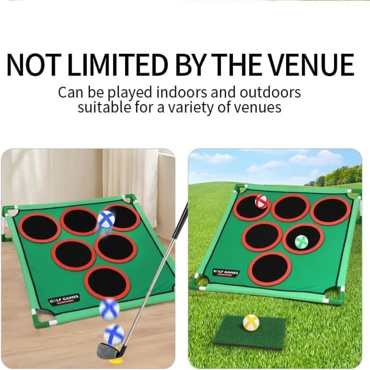Portable Golf Toss Target Game Set with Carry Bag