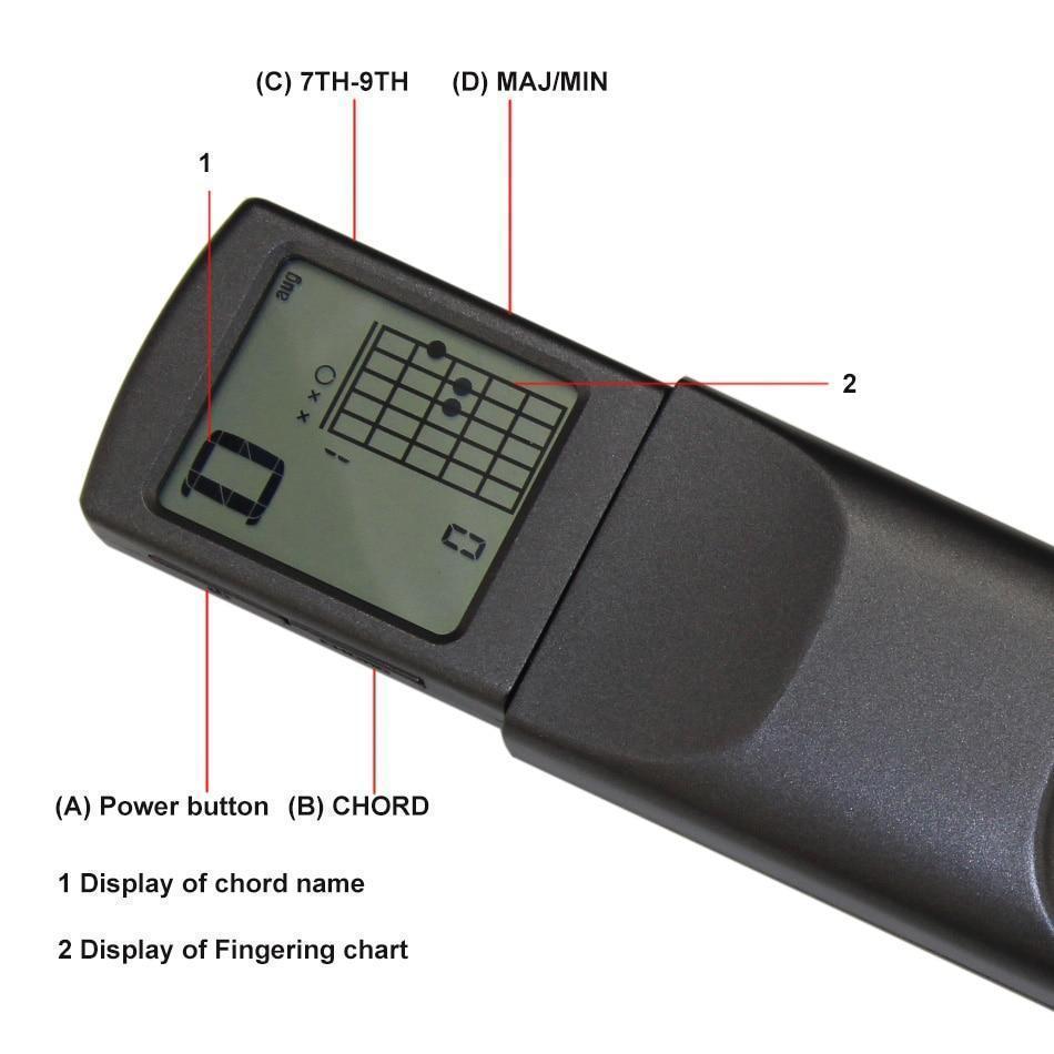 Portable Guitar Practice Trainer Pocket Chord Tool with Metronome