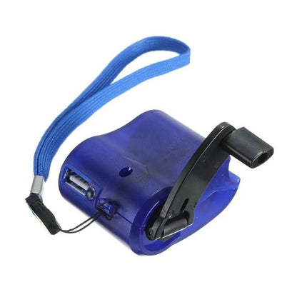 Portable Hand Crank USB Emergency Charger with LED Flashlight
