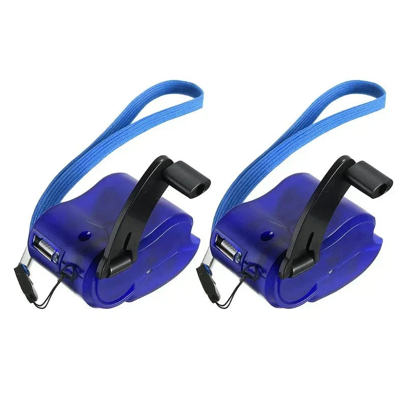 Portable Hand Crank USB Emergency Charger with LED Flashlight