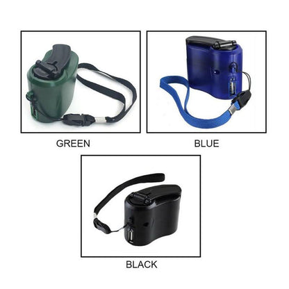 Portable Hand Crank USB Emergency Charger with LED Flashlight