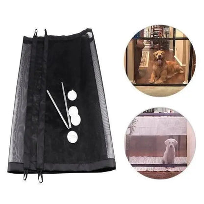 Portable Mesh Pet Safety Gate for Doorways and Stairs