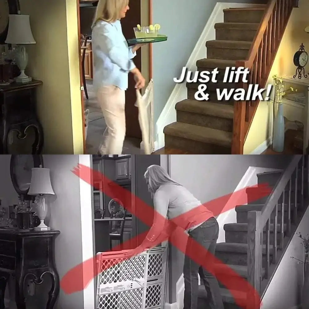 Portable Mesh Pet Safety Gate for Doorways and Stairs
