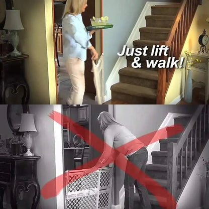 Portable Mesh Pet Safety Gate for Doorways and Stairs