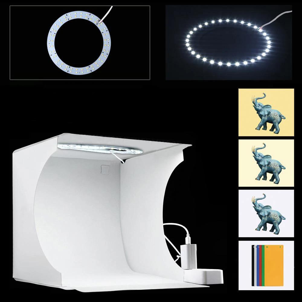 Portable Mini Photo Studio Light Box with LED Lighting