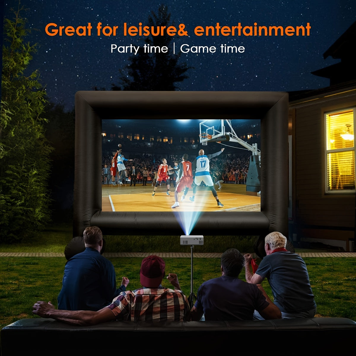 Portable Mini Projector 3000 Lumen with HDMI and USB