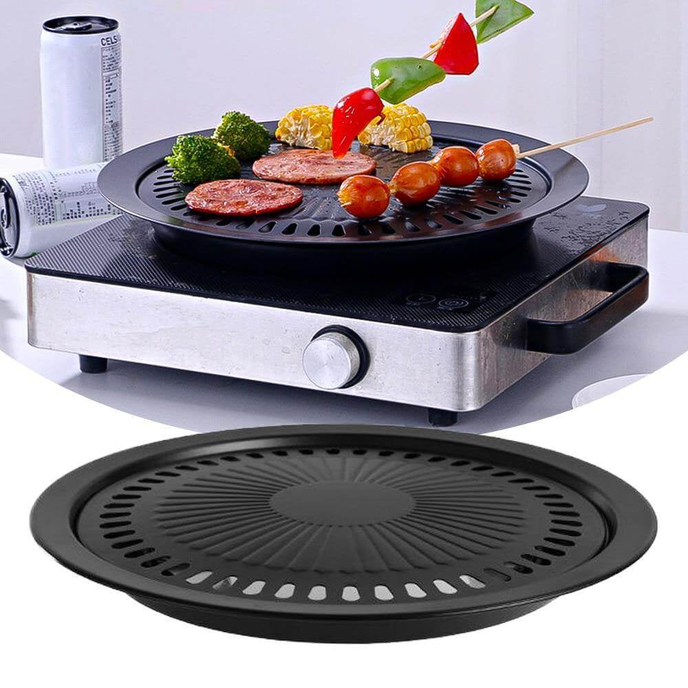 Portable Non Stick BBQ Grill Pan for Stove Top Cooking